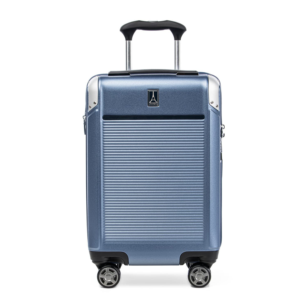 Travelpro Platinum Elite Hardside Expandable Spinner Wheel Luggage TSA Lock Hard Shell Polycarbonate Suitcase ( Dark Sky Blue , Compact Carry-On 20-Inch ) Dark Sky Blue Compact Carry On 20 Inch U2