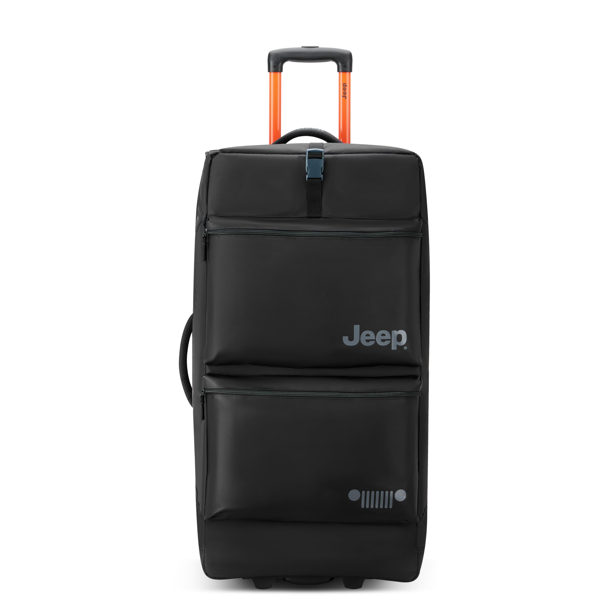 Jeep JS006B Two Wheel Rolling Travel Duffle Bag ( Black , 31 Inch ) Black 31 Inch U1
