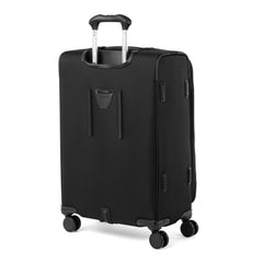 Travelpro Versapack + Lightweight Softside Expandable Checked Luggage, 8 Spinner Suitcase, TSA Lock, Men and Women ( Black , Checked Medium 25-Inch ) Black Checked Medium 25 Inch U1
