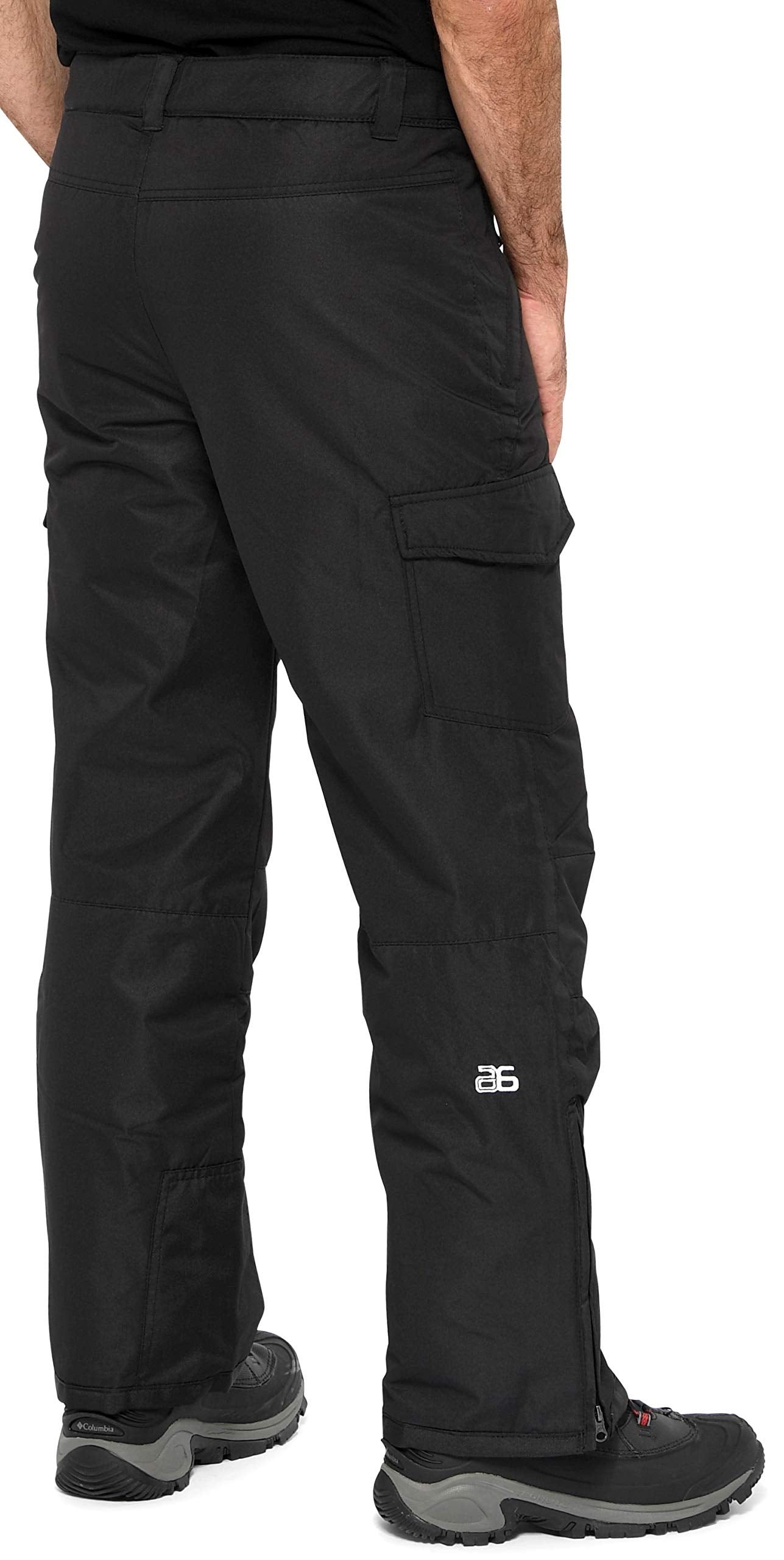 Arctix Men's Insulated Snowsports Cargo Pant ( Black , 4X-Large/32" Inseam ) Black 4 X Large 32 Inseam U16