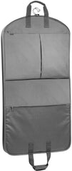 WallyBags® 45” Deluxe Extra Capacity Travel Garment Bag with two accessory ( Grey , 45-inch ) Grey 45 Inch U2