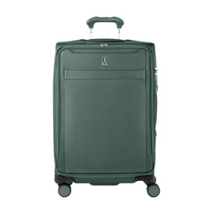Travelpro Versapack + Lightweight Softside Expandable Checked Luggage, 8 Spinner Suitcase, TSA Lock, Men and Women ( Desert Sage , Checked Medium 25-Inch ) Desert Sage Checked Medium 25 Inch U1