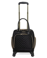 Kenneth Cole Reaction Women's Chelsea Chevron Softside 4-Wheel Underseater ( Black , One Size ) Black One Size U1