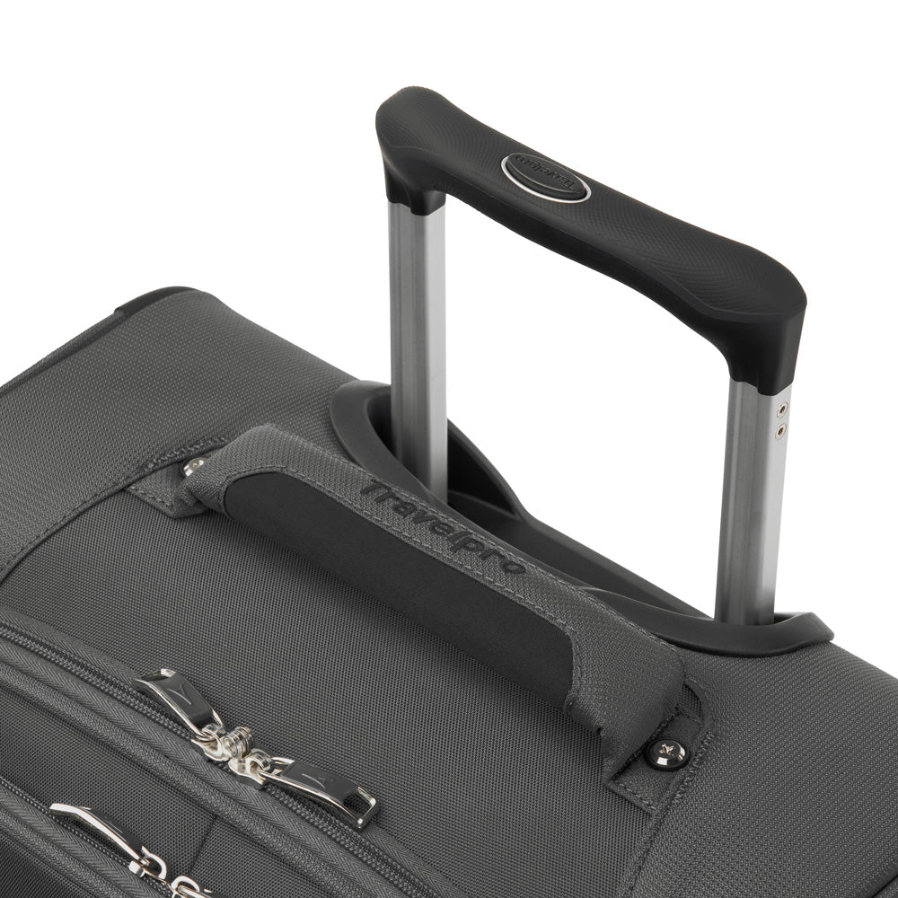 Travelpro Maxlite 5 Softside Expandable Upright 2 Wheel Luggage, Lightweight Suitcase, Men and Women Shadow Grey Carry On 22 Inch U12