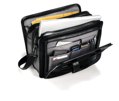 Samsonite Leather Expandable Briefcase 17 inch Black 17 U2