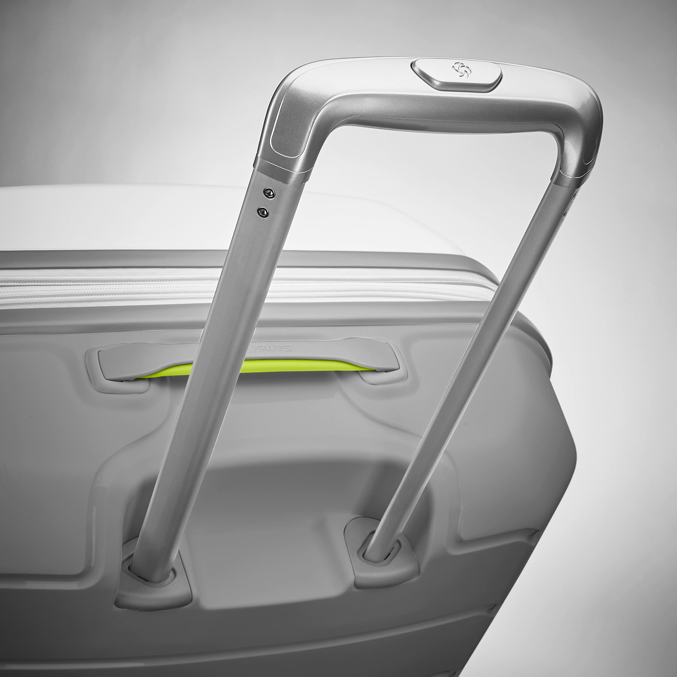 Samsonite Freeform Hardside Expandable with Double Spinner Wheels ( White/Grey , Checked-Large 28-Inch ) White/Grey Checked Large 28 Inch U3