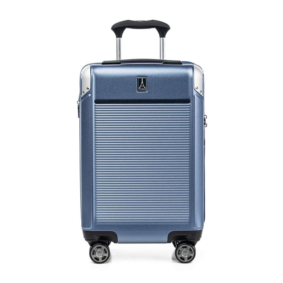 Travelpro Platinum Elite Hardside Expandable Spinner Wheel Luggage TSA Lock Hard Shell Polycarbonate Suitcase ( Dark Sky Blue , Carry-on 21-Inch ) Dark Sky Blue Carry On 21 Inch U5