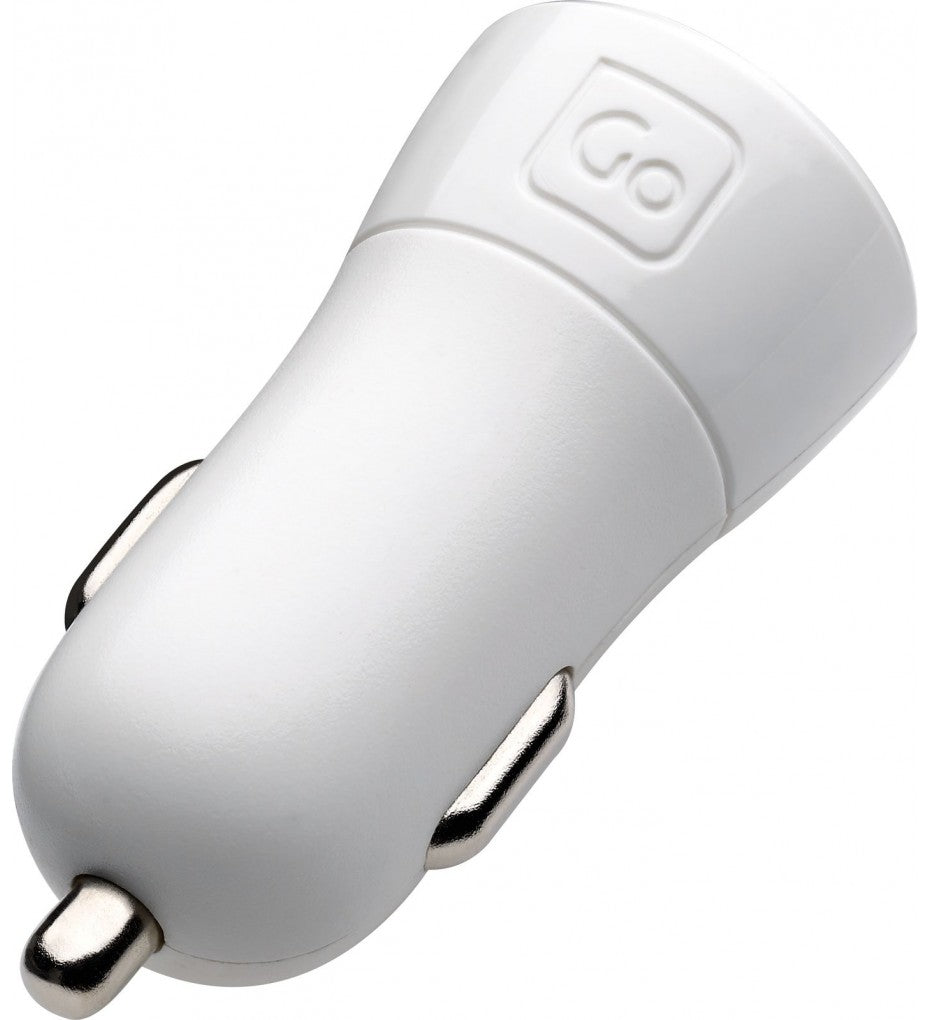 Go Travel USB Double In-Car Charger ( White ) White  U2