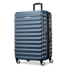 Samsonite Hard-Sided 28-Inch Lightweight Checked Large Expandable Element Suitcase: Durable, 360 Spinner Wheels, Adjustable Telescopic Handle, TSA-Approved Lock ( Captains Blue , 28-Inch Checked-Large ) Captains Blue 28 Inch Checked Large U1