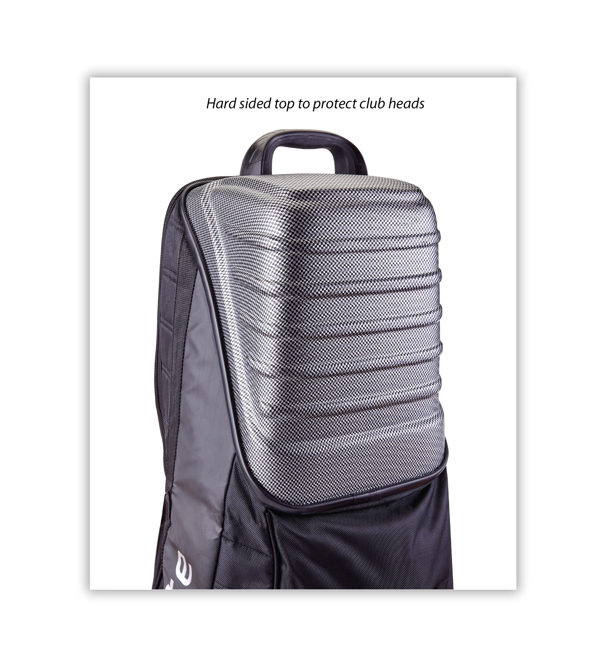 Samsonite "The Protector Hardside and Softside Golf Travel Bag with Shark Wheels, Waterproof Exterior Blue One Size U2