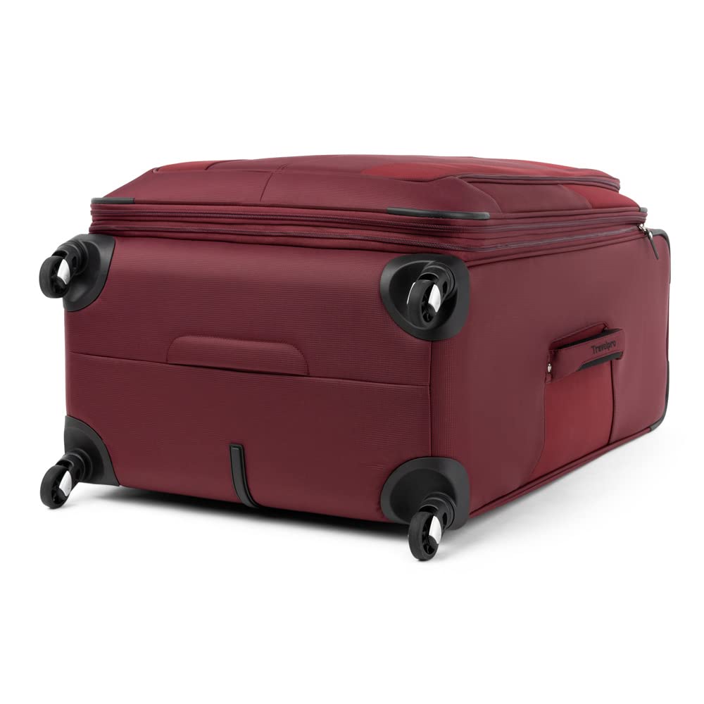 Travelpro Maxlite 5 Softside Expandable Luggage with 4 Spinner Wheels, Lightweight Suitcase, Men and Women ( Burgundy , Checked-Large 29-Inch ) Burgundy Checked Large 29 Inch U39