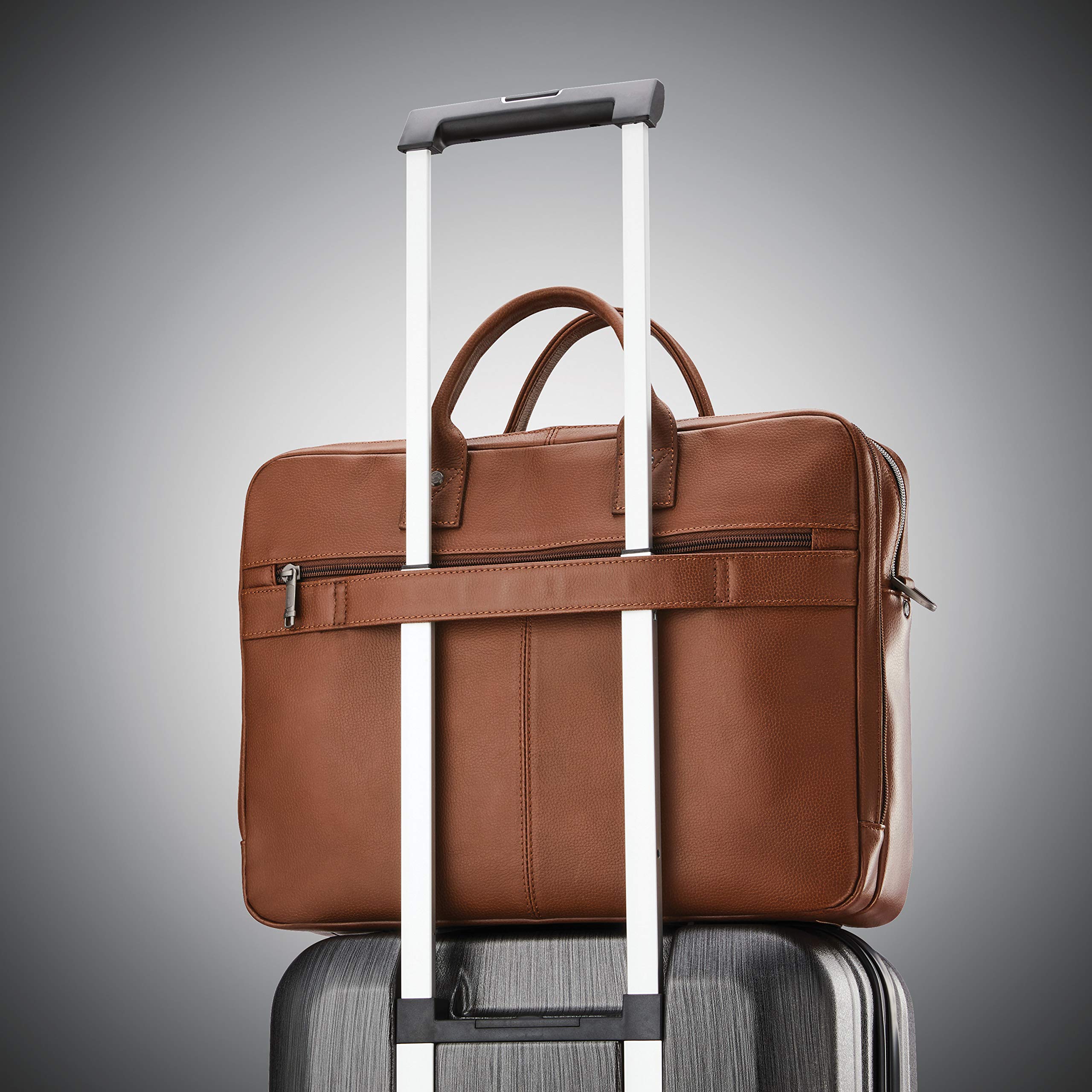 Samsonite Classic Leather Toploader Brown One Size U4