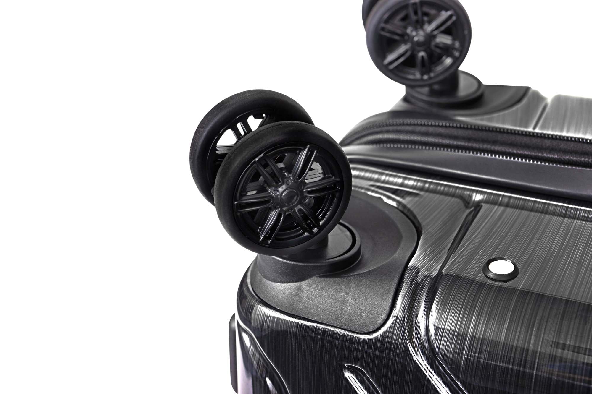 NONSTOP New York Elite Luggage Expandable Lightweight Spinner Wheels hard side shell Travel Suitcase Set, TSA Lock, Double USB Port, 3 packing cubes ( Charcoal , Checked-Large 28-Inch ) Charcoal Checked Large 28 Inch U2