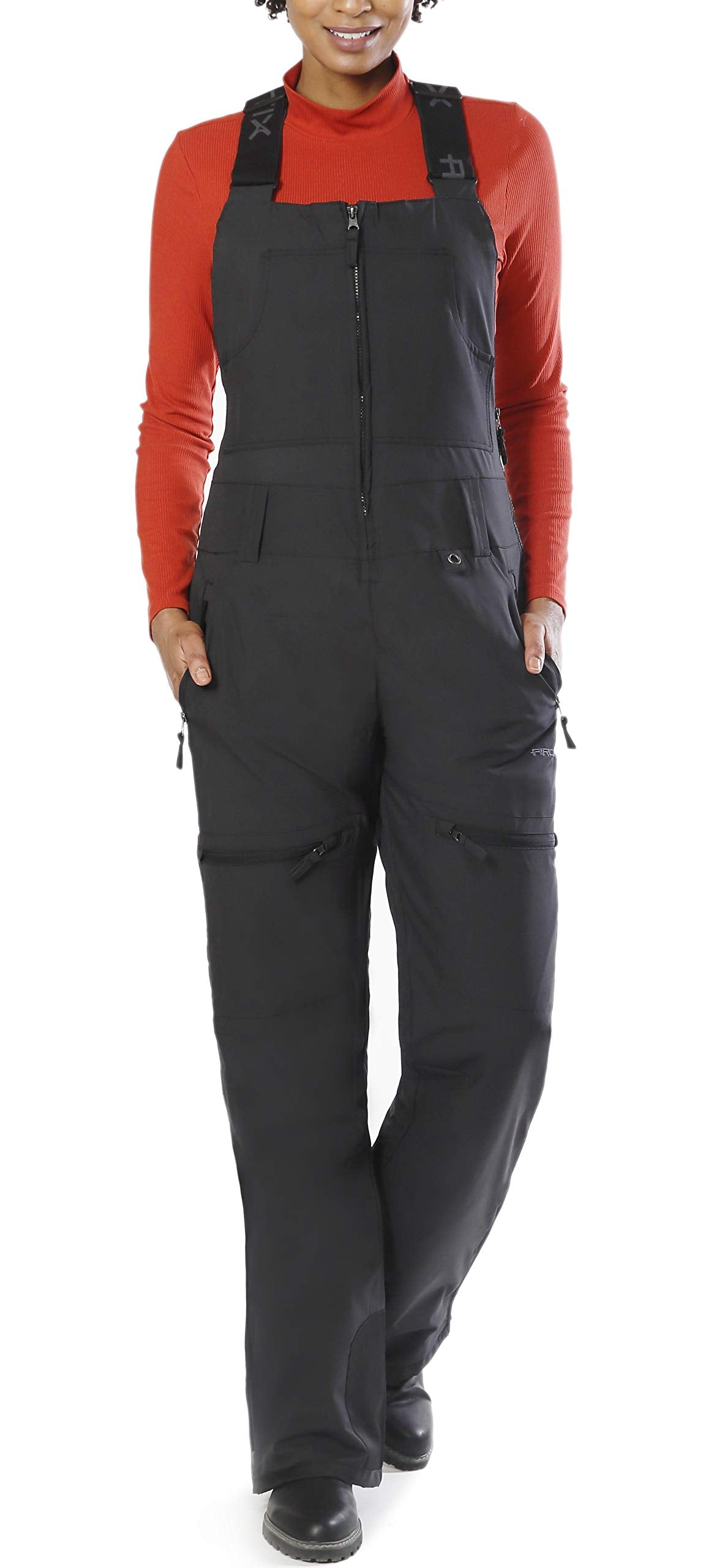 Arctix Women's Eco Friendly Traverse Bib Overalls ( Black , Large Tall ) Black Large Tall U1