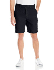 John Varvatos Star U.S.A. Men's Linen Shorts ( Black , 30 ) Black 30 U1