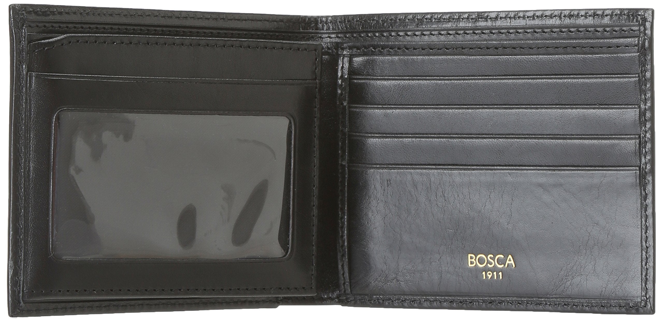 Bosca Men's Wallet, Old Leather Continental Bifold Wallet with I.D. Flap ( Black , One Size ) Black One Size U1