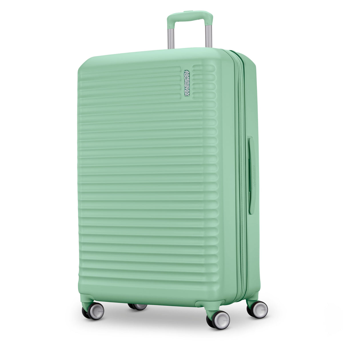 American Tourister Stratum 3.0, Airline Approved, Durable Hardside Luggage, Expands 1.5", RightHeight Adjustable Handle ( Surreal Green , Large - Checked ) Surreal Green Large Checked U1