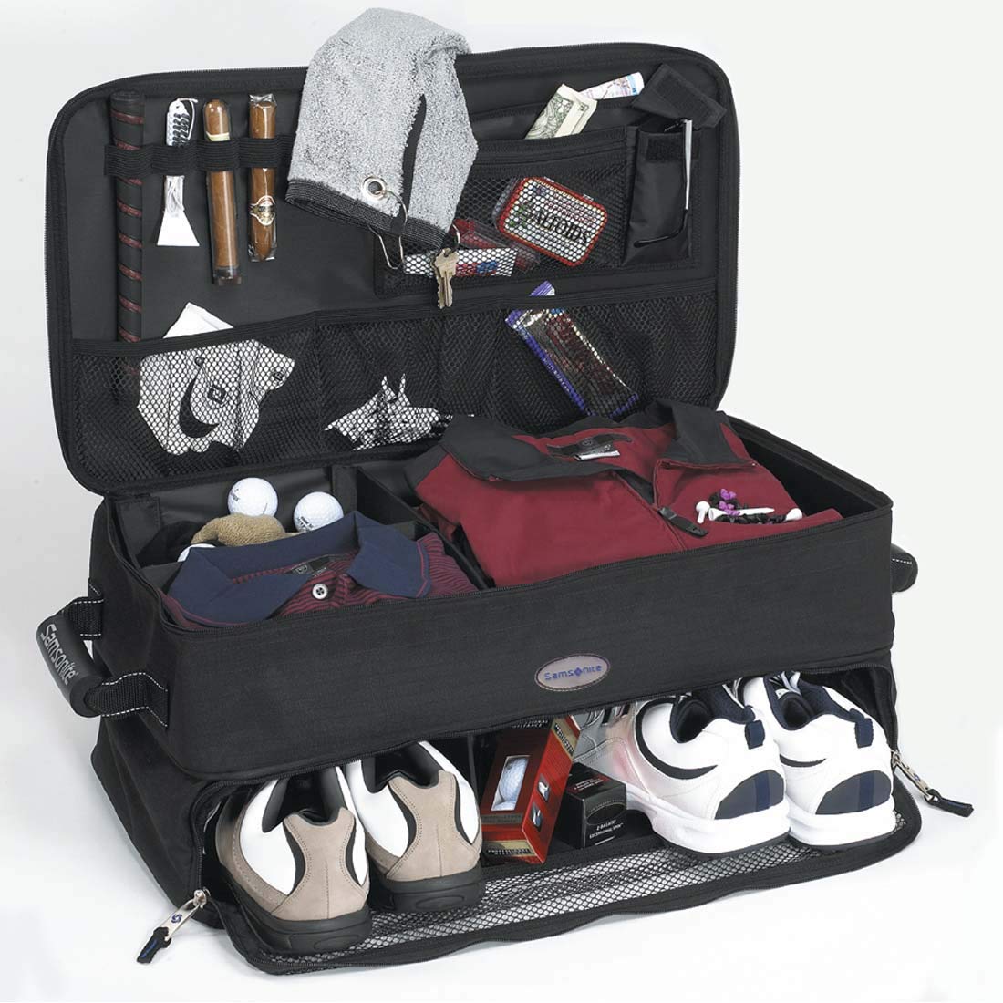 Samsonite Expanding Trunk Locker Organizer ( Black/Blue , One Size ) Black/Blue One Size U2