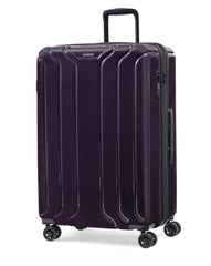 NONSTOP New York Elite Luggage Expandable Lightweight Spinner Wheels hard side shell Travel Suitcase Set, TSA Lock, Double USB Port, 3 packing cubes ( Plum , 3-piece Set (20/24/28) ) Plum 3 Piece Set 20 24 28 U1