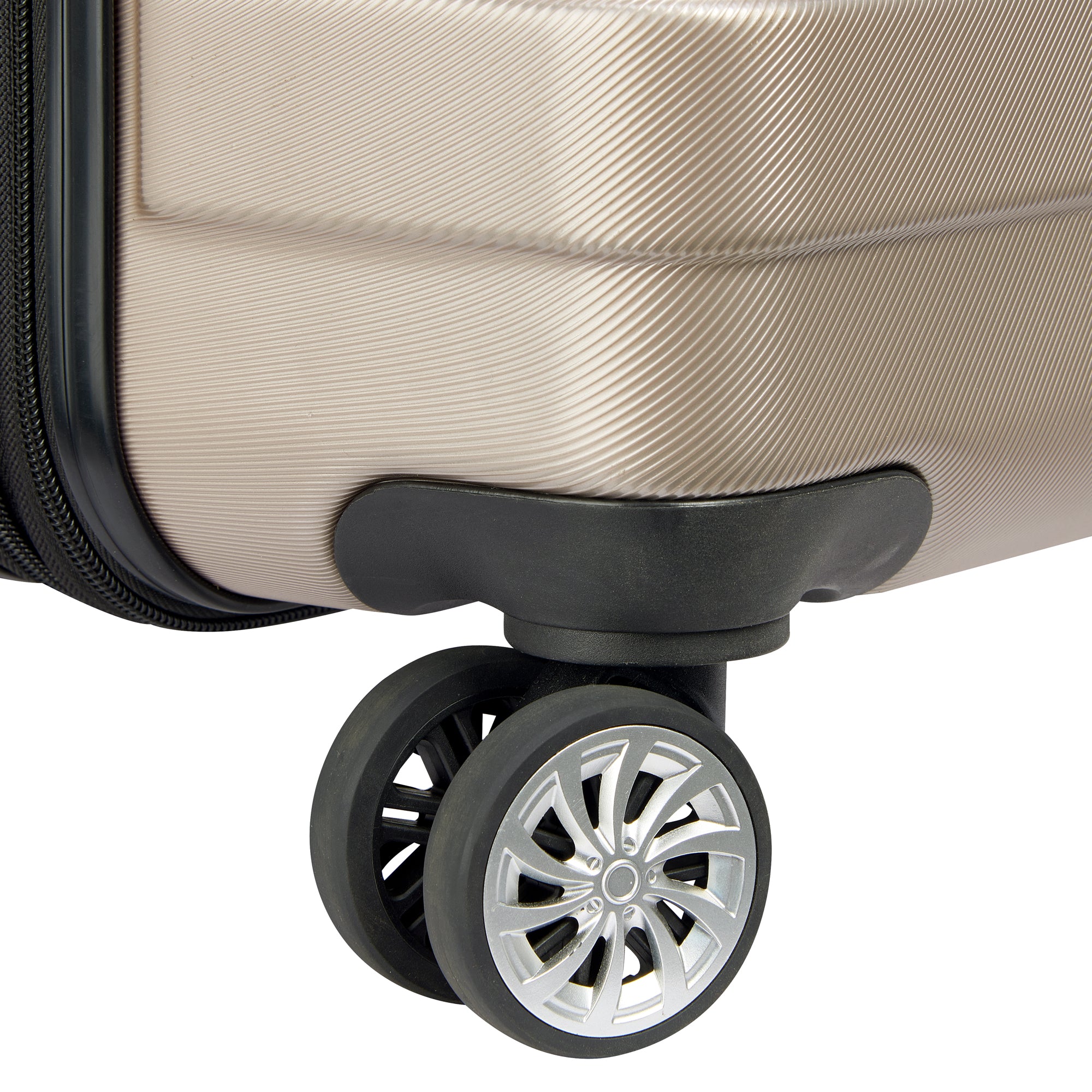 DELSEY Paris Margot Hardside Spinner Luggage Collection ( Gold , Checked Medium 24 Inch ) Gold Checked Medium 24 Inch U11