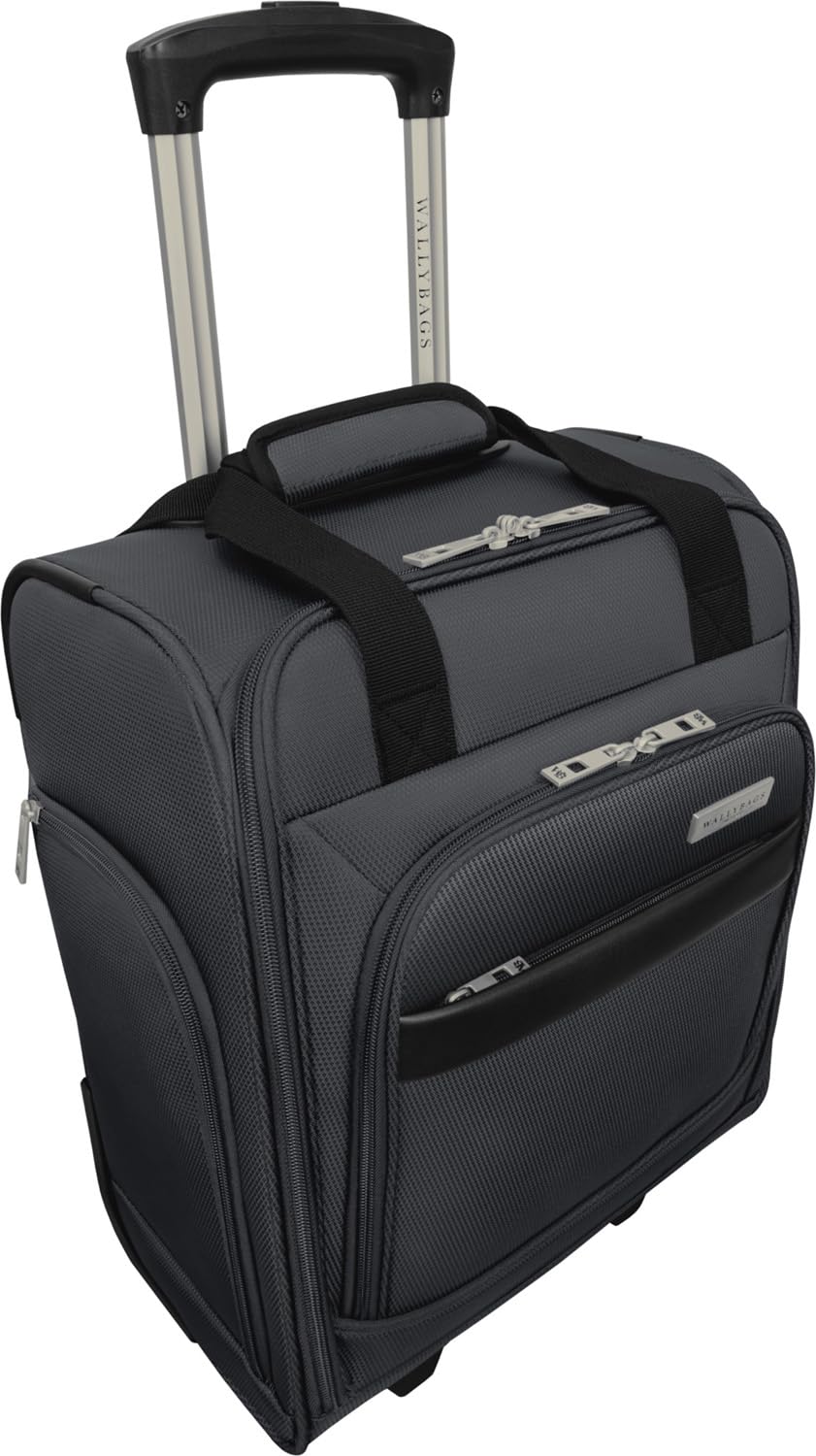 WallyBags Stratford Luggage, 16-Inch Under Seat Bag ( Graphite , 16-Inch Under Seat Bag ) Graphite 16 Inch Under Seat Bag U3