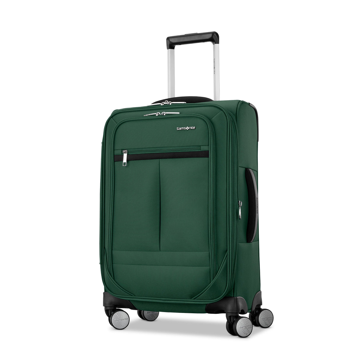 Samsonite Element Carry-On Soft-Sided Expandable 21-Inch Suitcase: Airline Approved for Most Major Airlines, Durable, 360 Spinner Wheels, Adjustable Handle, 2 Front & Side Pocket ( Bistro Green , 21-Inch Carry-On ) Bistro Green 21 Inch Carry On U4