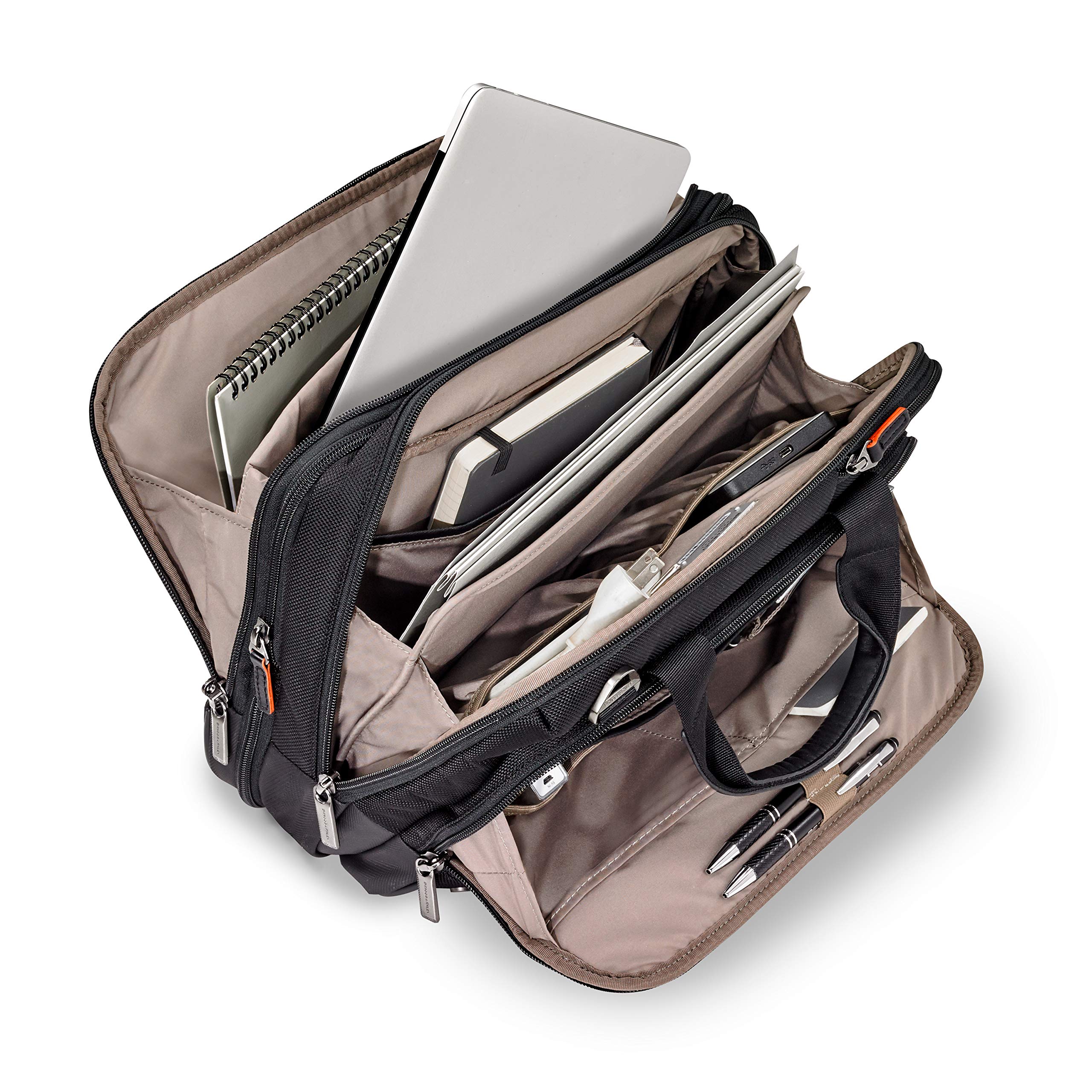 Briggs & Riley @work Slim Brief ( Black , Slim ) Black Slim U2