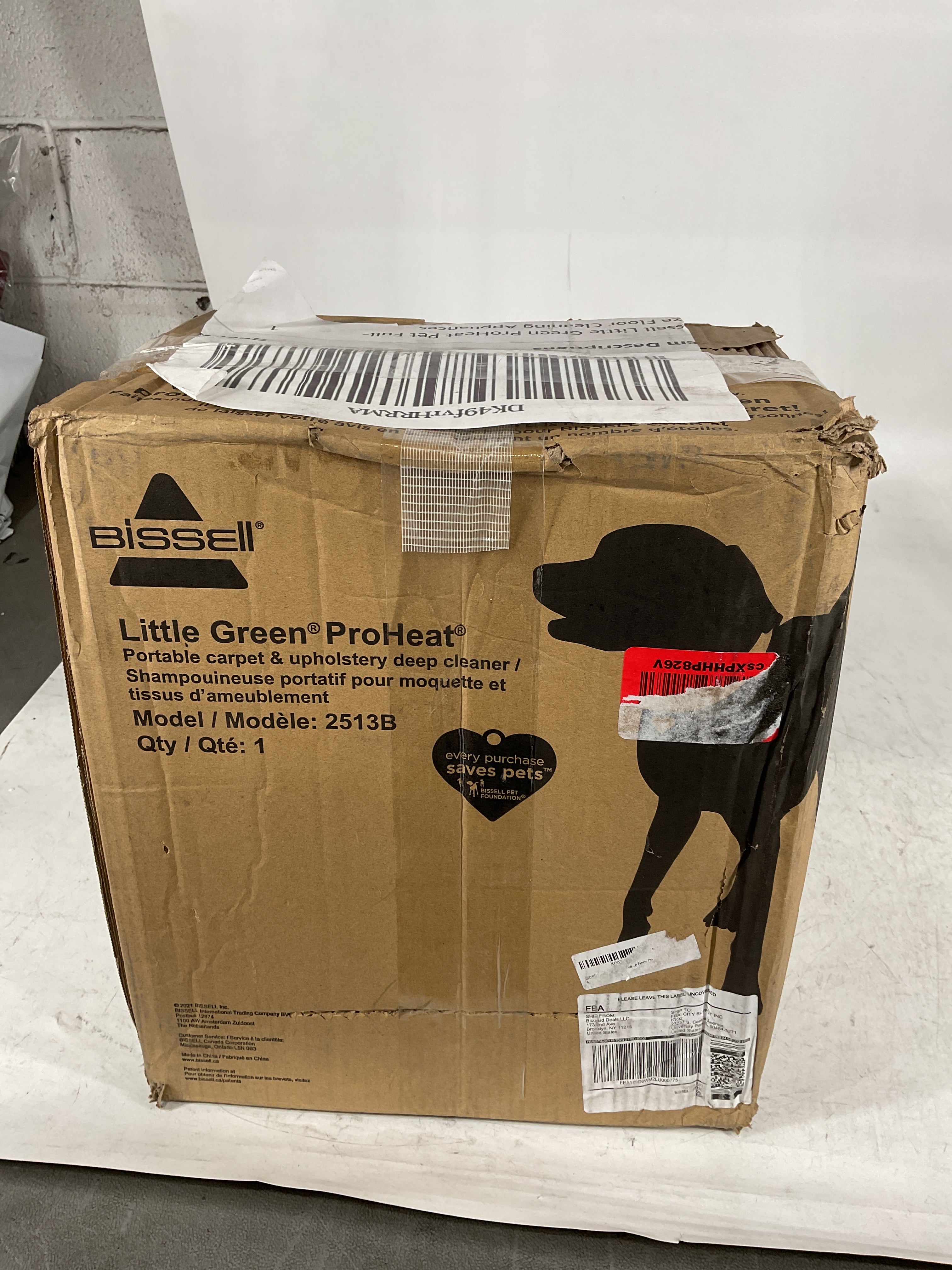 Bissell Little Green ProHeat Portable Carpet Cleaner, 2513G U1