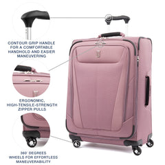 Travelpro Maxlite 5 Softside Expandable Luggage with 4 Spinner Wheels, Lightweight Suitcase, Men and Women U3