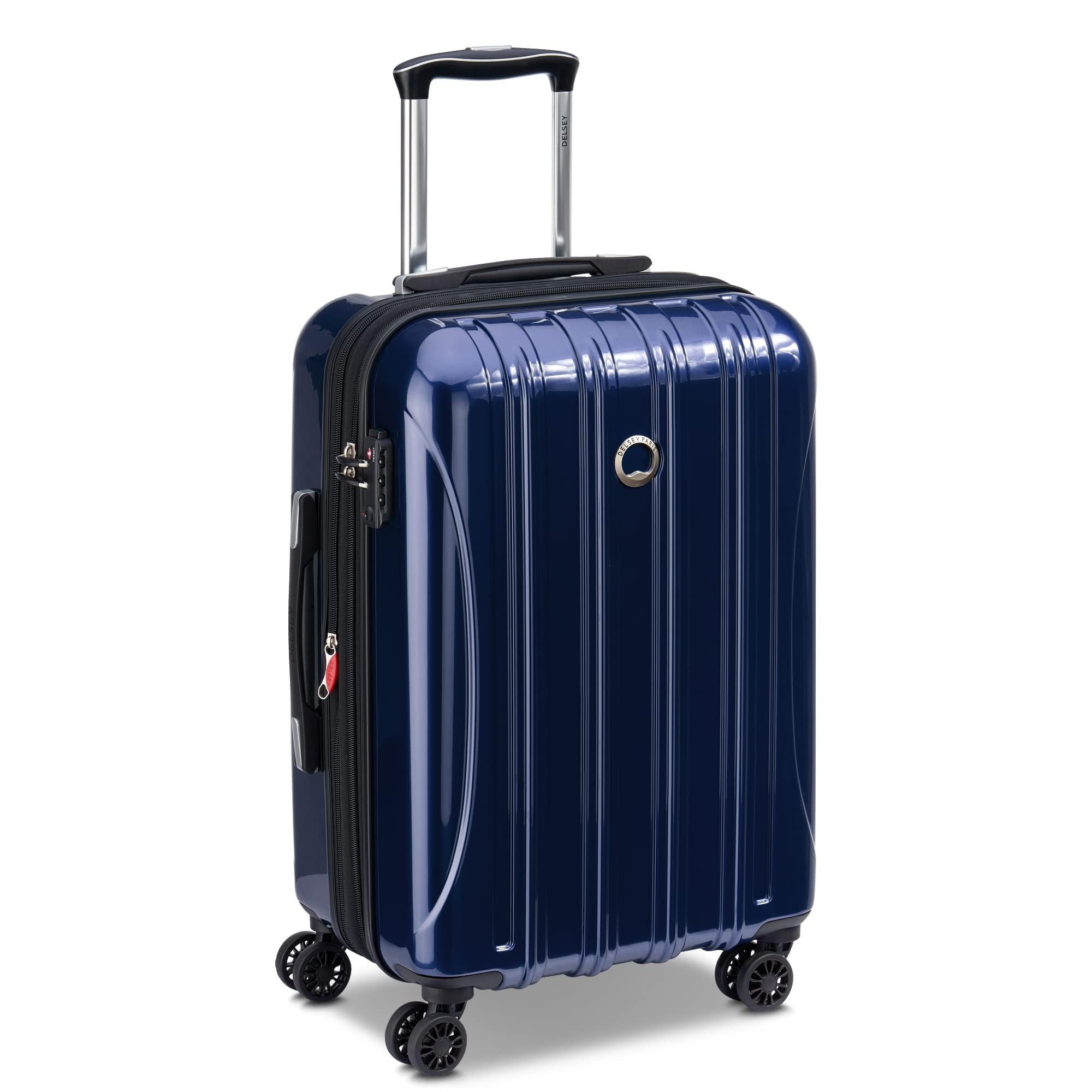 DELSEY Paris Helium Aero Hardside Expandable Luggage with Spinner Wheels ( Blue Cobalt , Carry-On 21 Inch ) Blue Cobalt Carry On 21 Inch U7