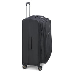 DELSEY Paris Helium DLX Softside Expandable Luggage with Spinner Wheels ( Black , Checked-Medium 25 Inch ) Black Checked Medium 25 Inch U2