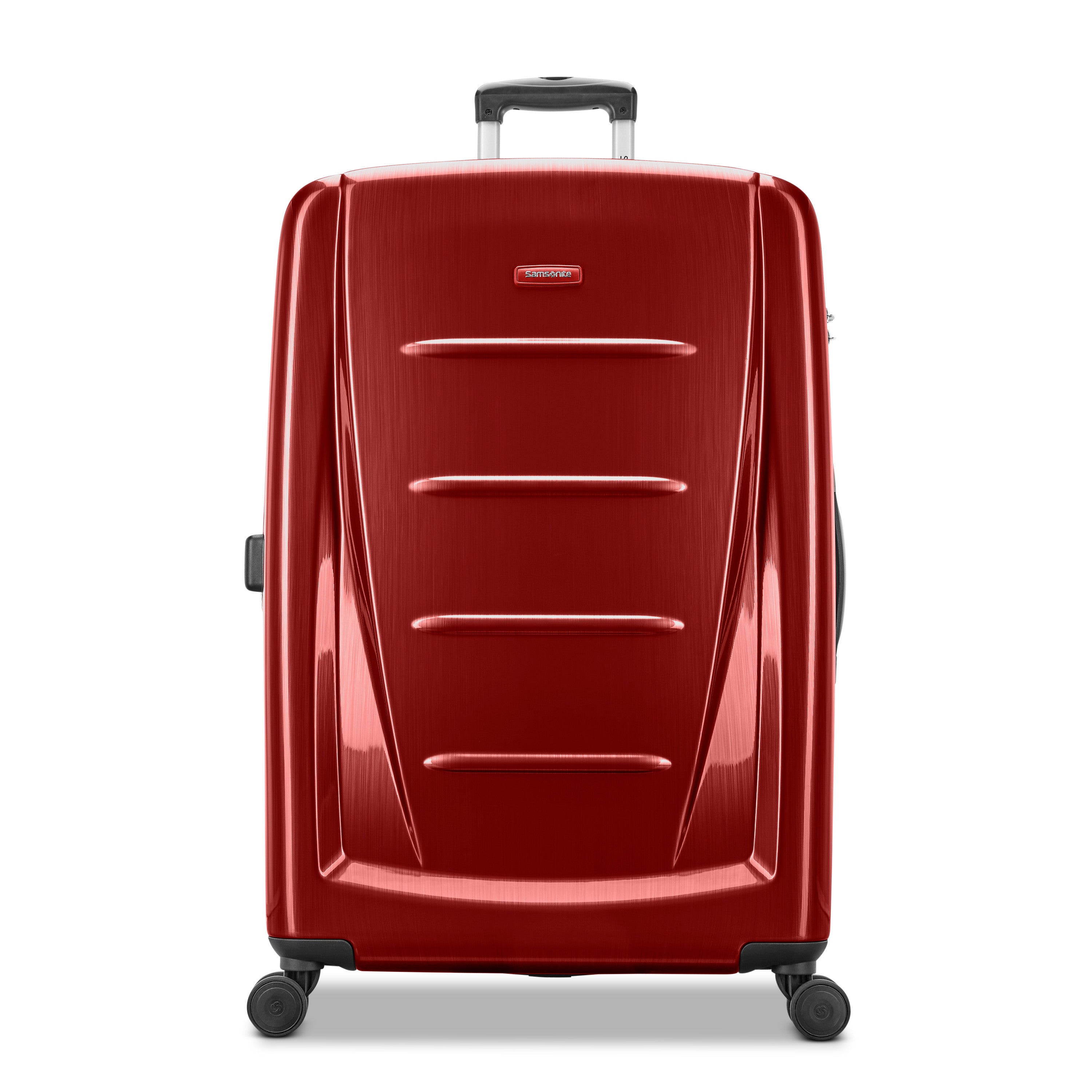 Samsonite Winfield 2 Checked-Large 28-Inch Hardside Expandable Luggage with Spinner Wheels, , Nordic Blue ( Burgundy , Checked-Large 28-Inch ) Burgundy Checked Large 28 Inch U31