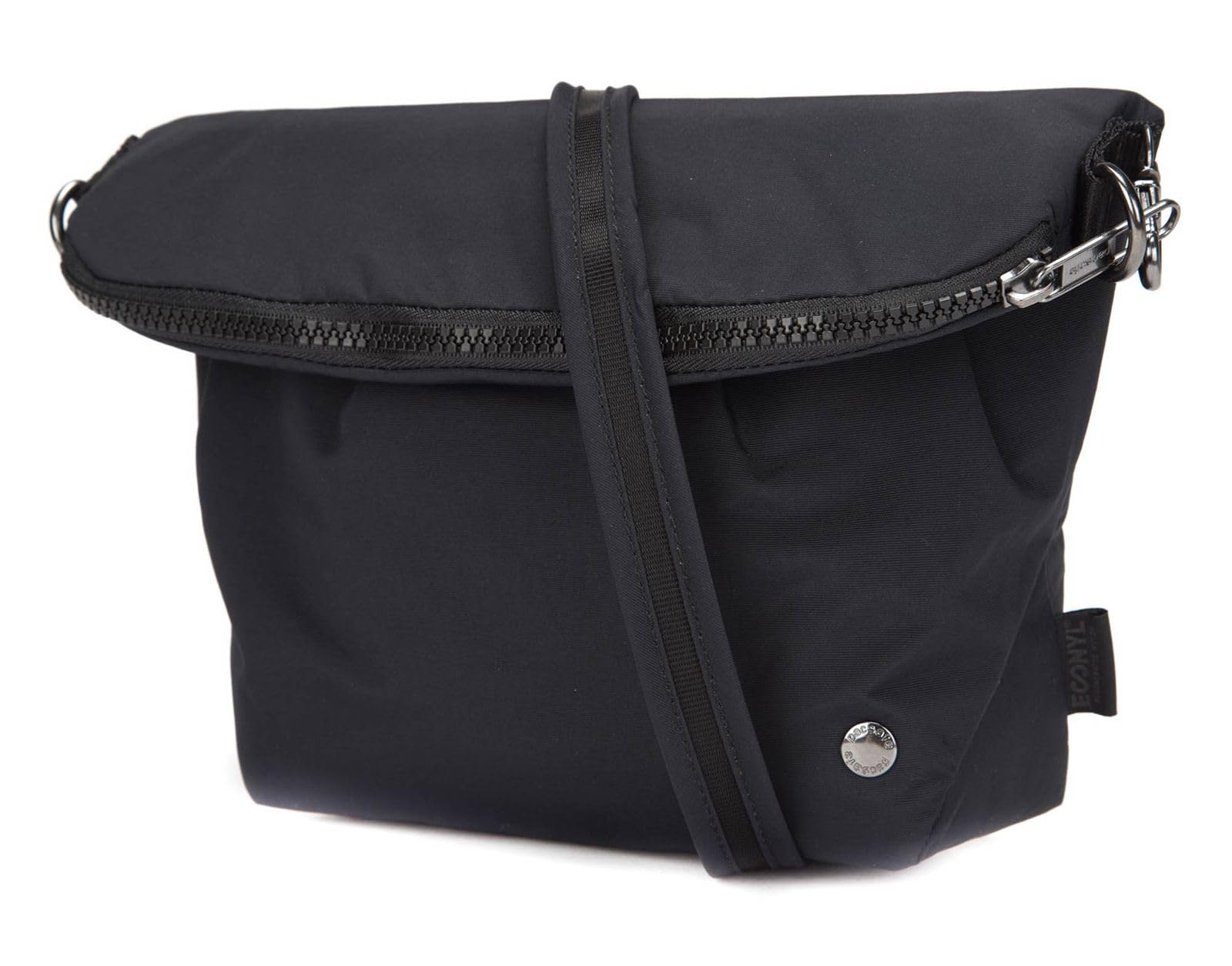 Pacsafe CX Convertible Crossbody ( Econyl Black , One Size ) Econyl Black One Size U2