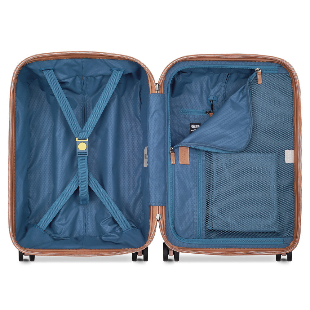 DELSEY Paris Chatelet Air 2.0 Hardside Luggage with Spinner Wheels ( Blush , Carry-on 20 Inch ) Blush Carry On 20 Inch U2