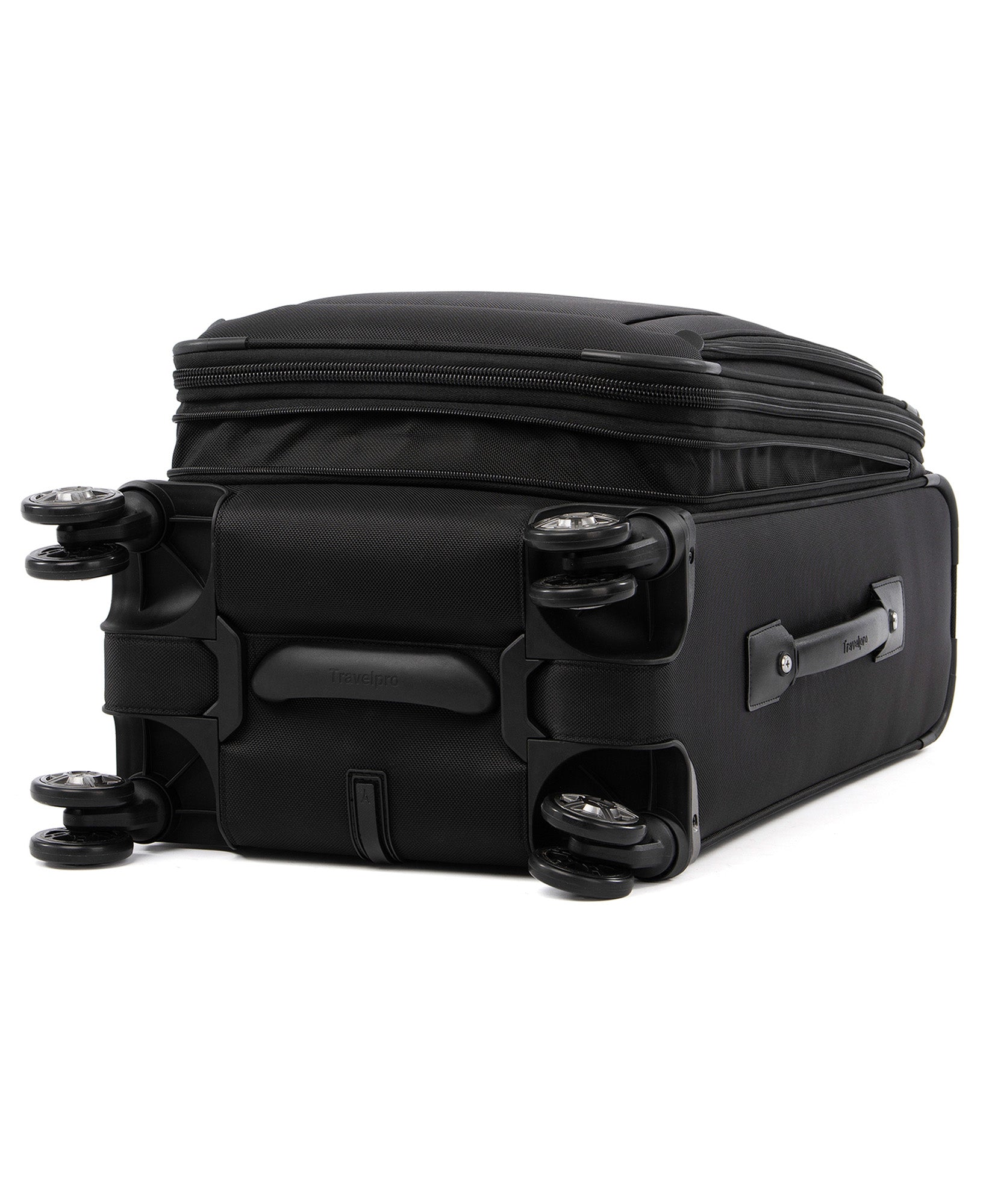 Travelpro Platinum Elite Softside Expandable Carry on Luggage, 8 Wheel Spinner Suitcase, USB Port, Suiter, Men and Women, Carry On 21-Inch ( Shadow Black , Carry-On 21-Inch ) Shadow Black Carry On 21 Inch U35