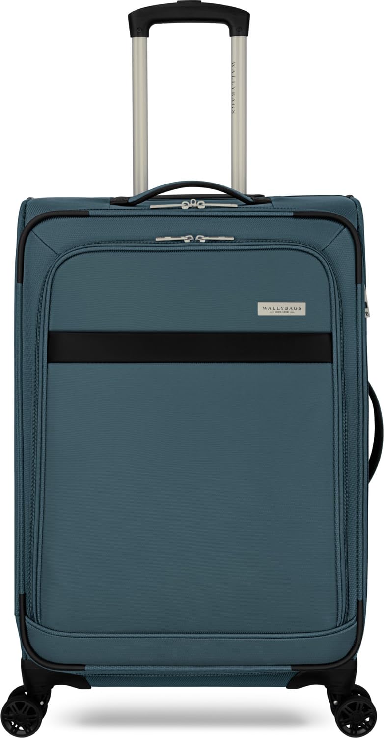 WallyBags Stratford Luggage, 25-Inch Spinner ( Teal , 25-Inch Spinner ) Teal 25 Inch Spinner U1
