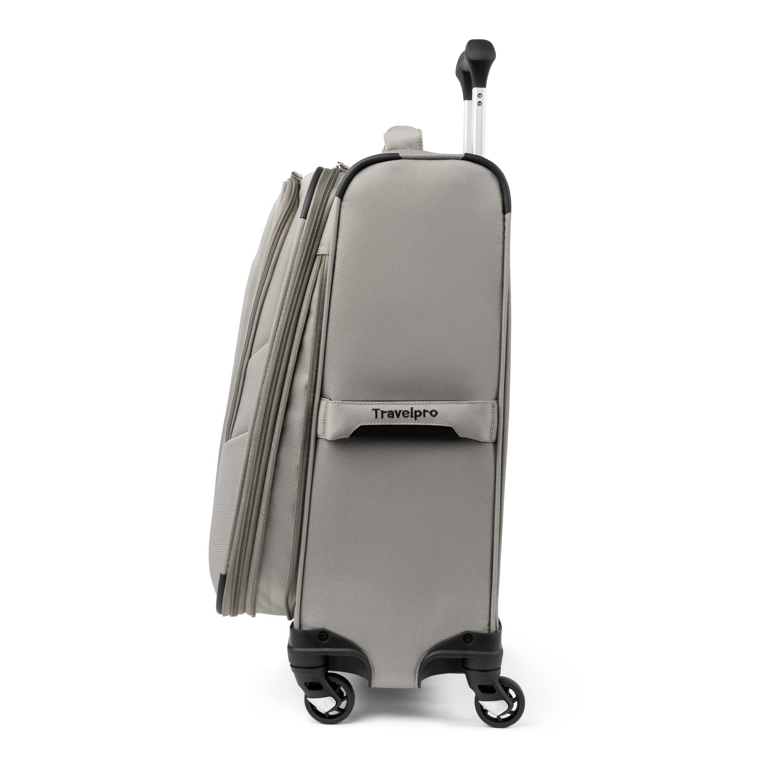 Travelpro Maxlite 5 Softside Expandable Luggage with 4 Spinner Wheels, Lightweight Suitcase, Men and Women Champagne Carry On 21 Inch U4