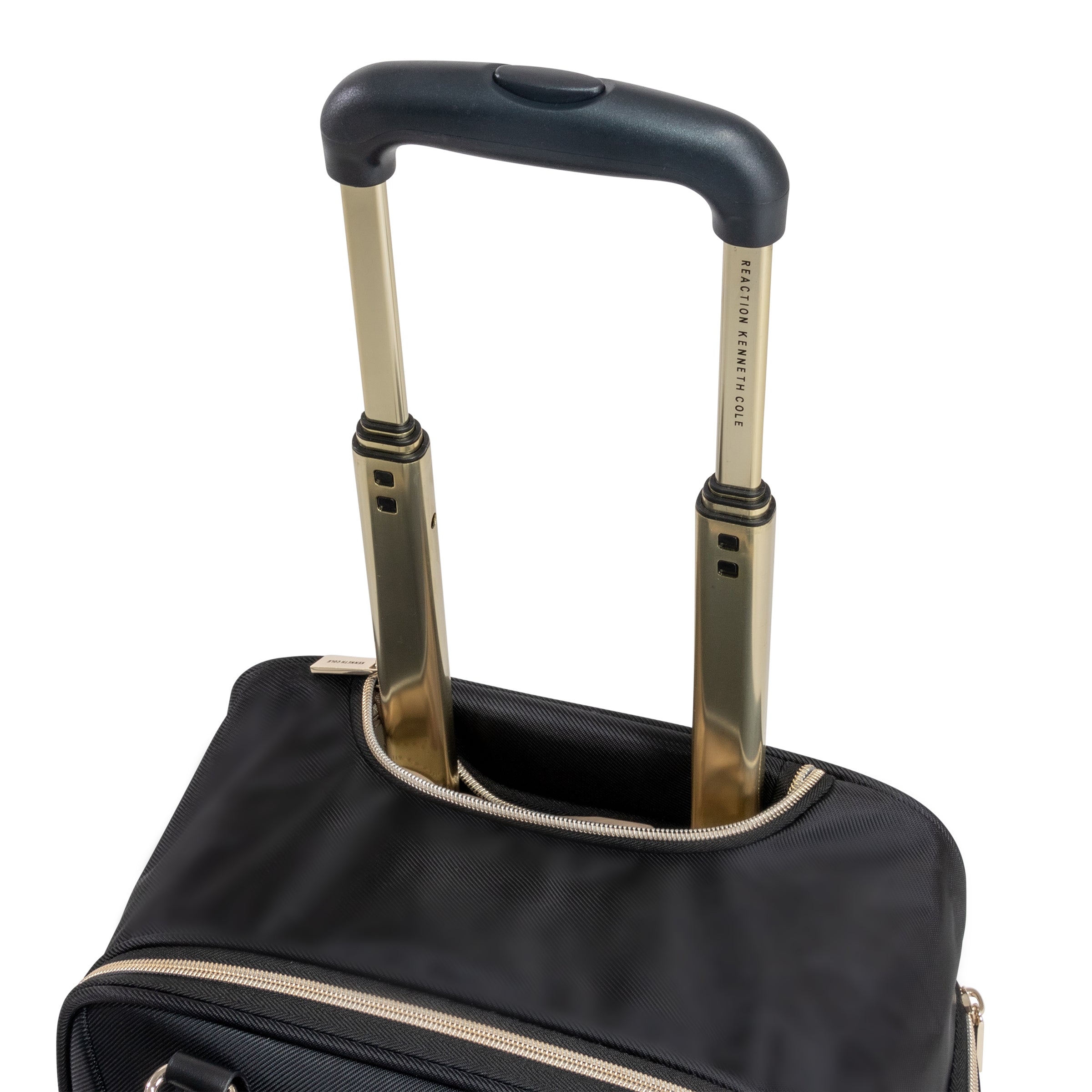 Kenneth Cole Reaction Women's Chelsea Chevron Softside 4-Wheel Underseater ( Black , One Size ) Black One Size U1