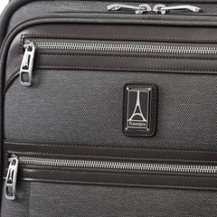 Travelpro Platinum Elite Softside Expandable Checked Luggage, 8 Wheel Spinner Large Suitcase, TSA Lock, Men and Women ( Vintage Grey , Carry-On 19-Inch ) Vintage Grey Carry On 19 Inch U4