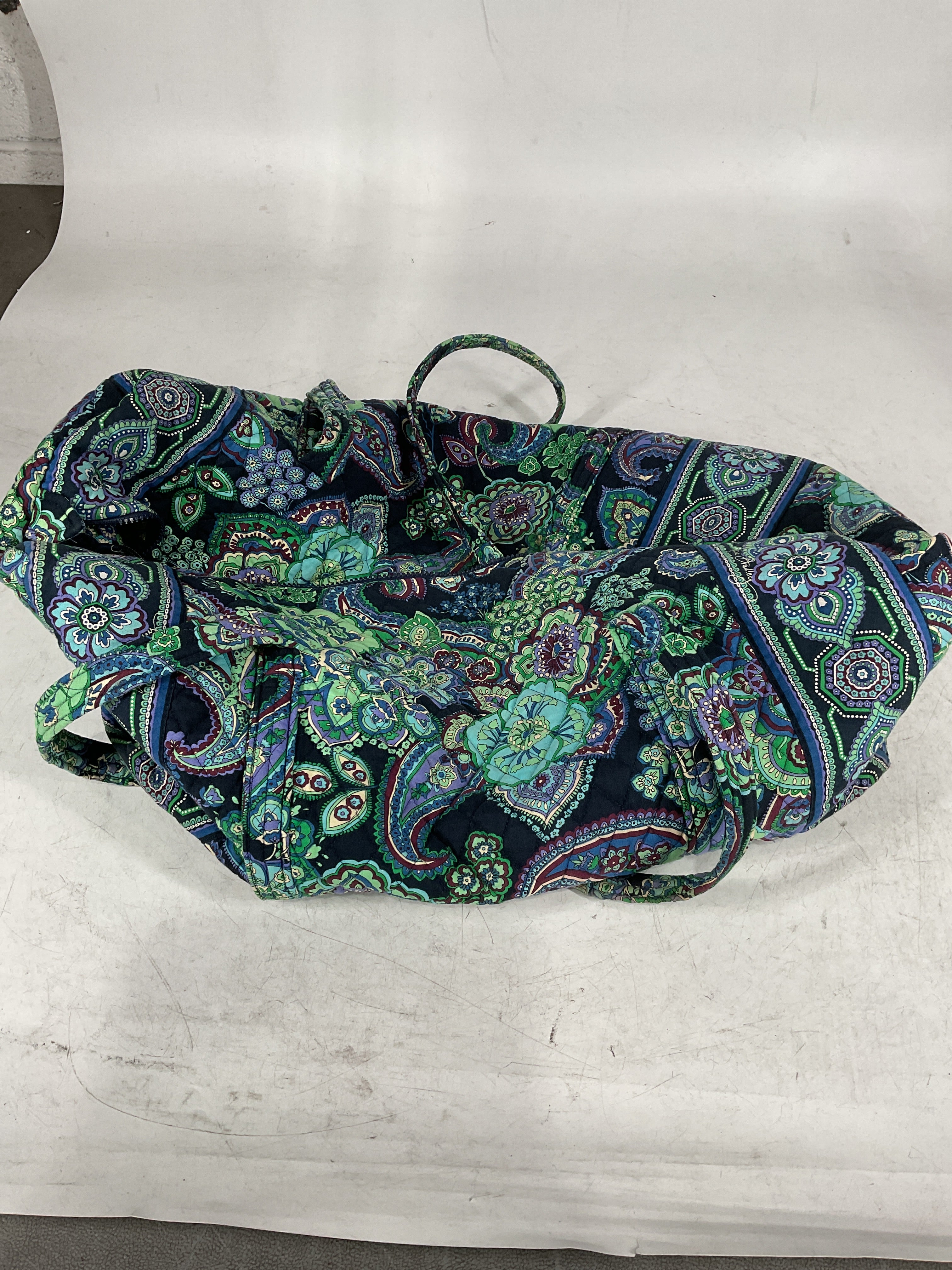 Vera Bradley Women's Cotton Deluxe Vera Tote Bag, Island Garden - Recycled Cotton, One Size U1