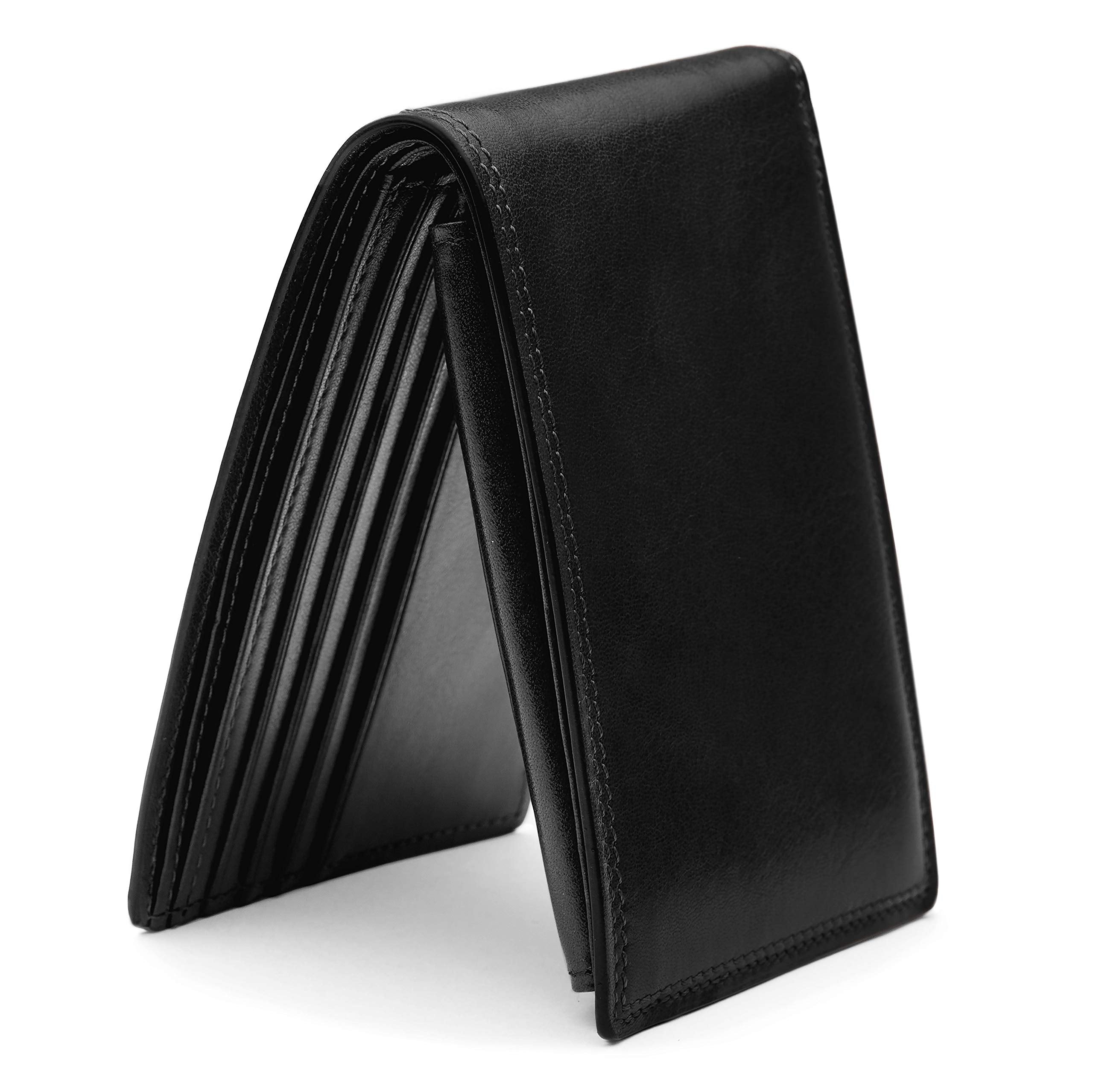 Bosca Men's Wallet, Dolce Leather Credit Wallet with I.D. Passcase ( Black , One Size ) Black One Size U4