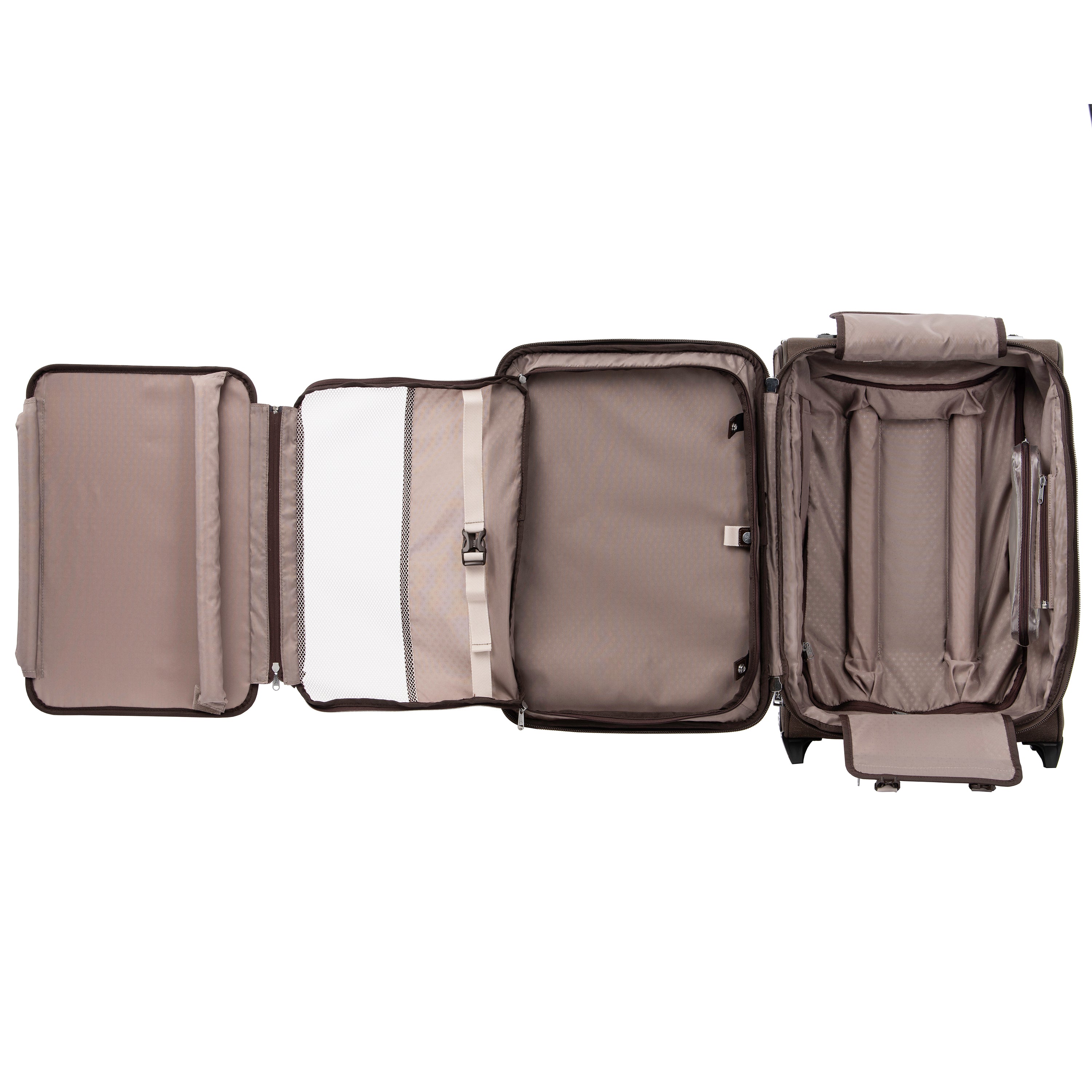 Travelpro Platinum Elite Softside Expandable Luggage, 2 Wheel Upright Suitcase, USB Port, Men and Women ( Rich Espresso , Carry-On 22-Inch ) Rich Espresso Carry On 22 Inch U2