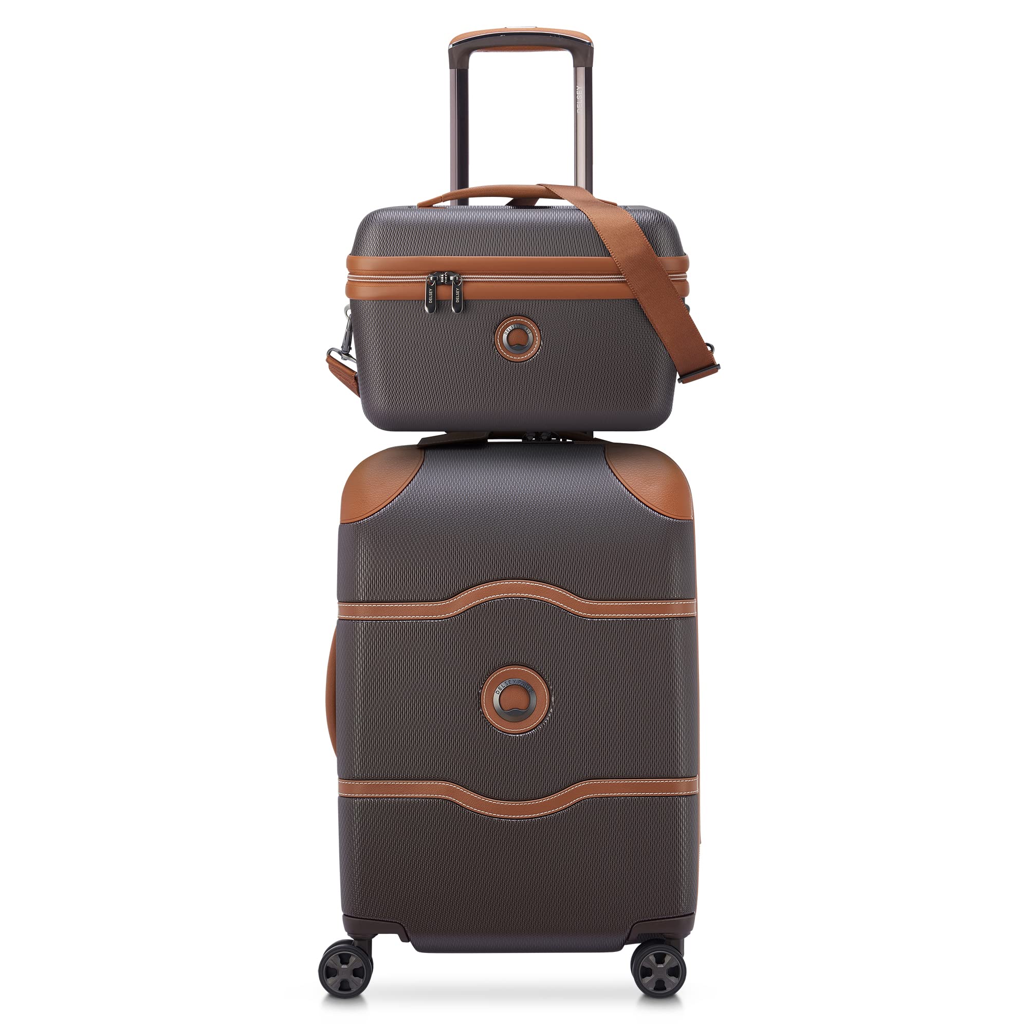 DELSEY Paris Women's Chatelet Air 2.0 Makeup and Cosmetic Beauty Travel Case ( Brown , One Size ) Brown One Size U1