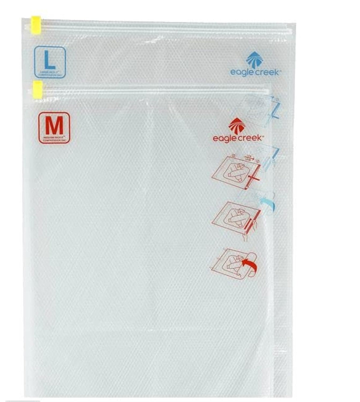 Eagle Creek Pack-It Compression Sac Set M/L ( Clear , M/L ) Clear M L U2