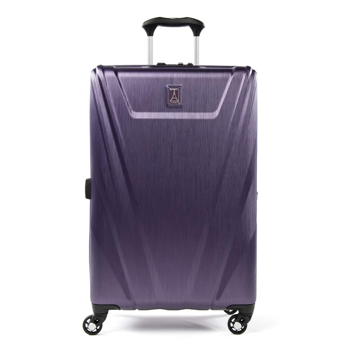 Travelpro Maxlite 5 Hardside Spinner Wheel Luggage ( Imperial Purple , Checked-Medium 25-Inch ) Imperial Purple Checked Medium 25 Inch U3