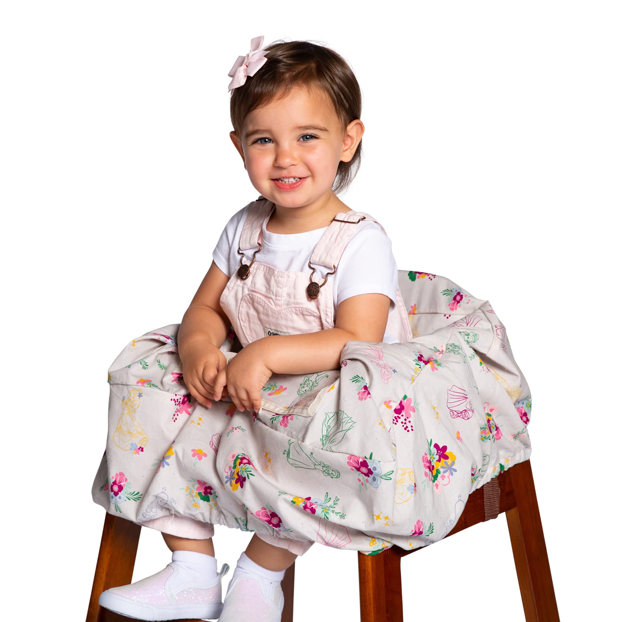 J.L. Childress Disney Baby by Shopping Cart & High Chair Cover for Baby to Toddler ( Princess , One Size ) Princess One Size U1