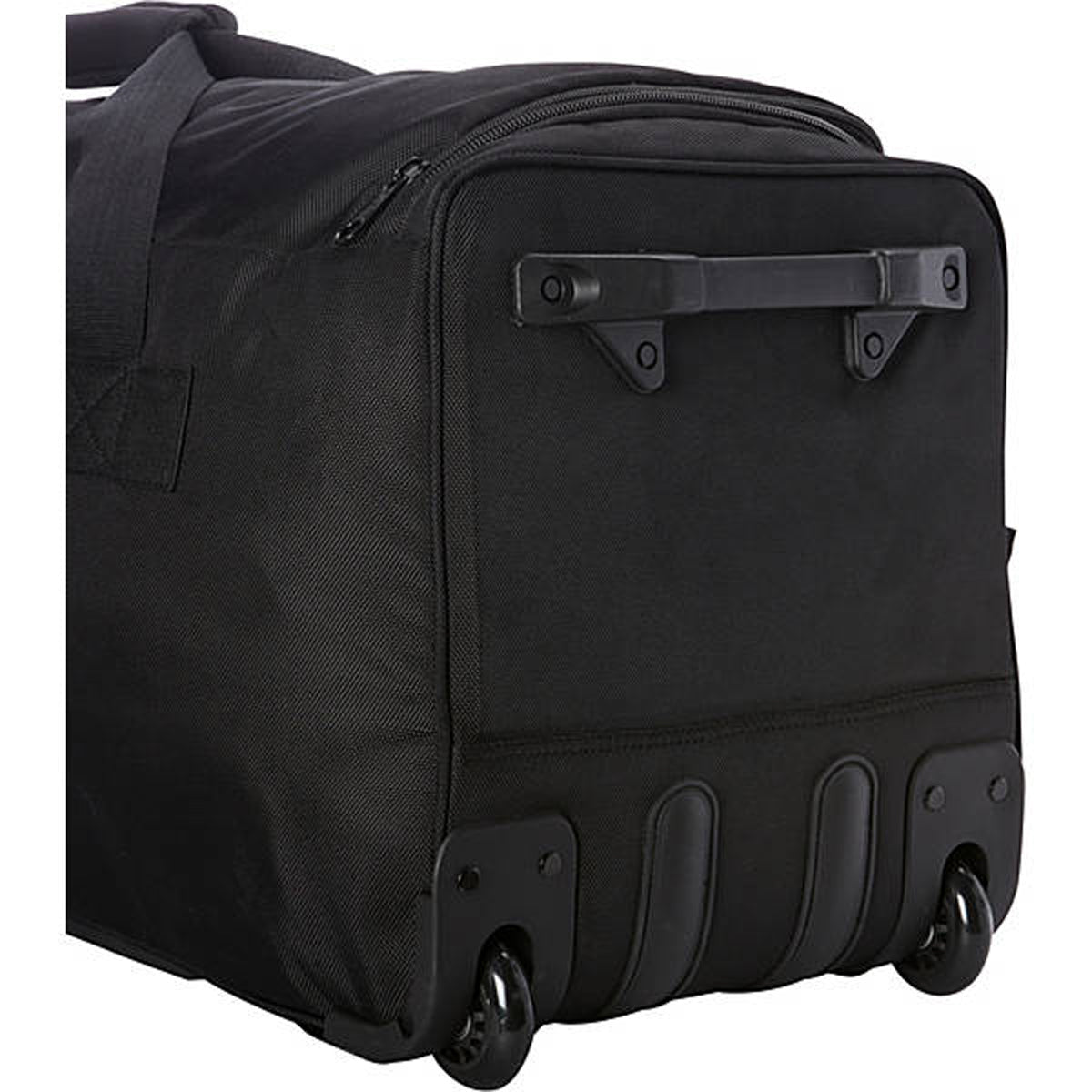 A.SAKS Luggage Lightweight Rolling Trolley Duffel with Wheels ( Black/Red , One Size ) Black/Red One Size U6