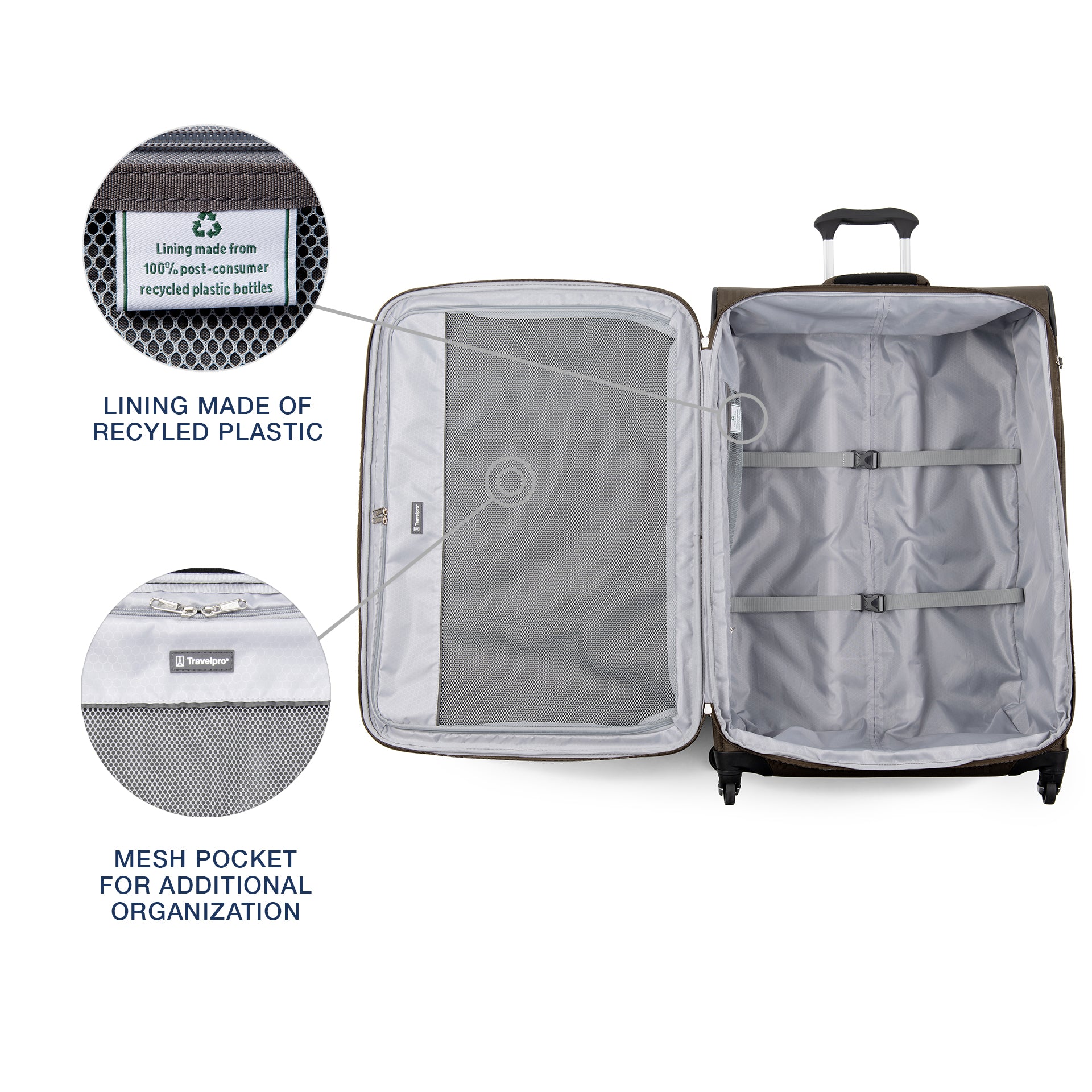 Travelpro Maxlite 5 Softside Expandable Luggage with 4 Spinner Wheels, Lightweight Suitcase, Men and Women U6