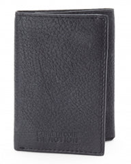 Kenneth Cole Reaction Genuine Leather Trifold Wallet ( Black ) Black  U1
