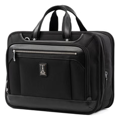 Travelpro Platinum Elite Expandable Business Laptop Briefcase, Fits up to 15.6 Laptop, Work School Travel, Men and Women Shadow Black 16 Inch U1